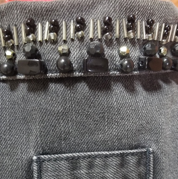 CAbi Jeans faded black denim jacket - Picture 6 of 8